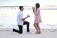 Surprise Proposal with Family Photos, Marco Island Beach Photography