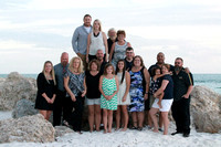 Group Portrait, Family Photoshoot, Rock Jetty, Marco Island, Florida,